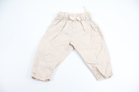 Byxor i linnemix från Lindex - Storlek 62 - Beige