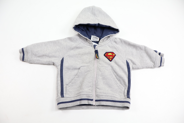 Munkjacka med Superman från H&M - Storlek 62 - Grå