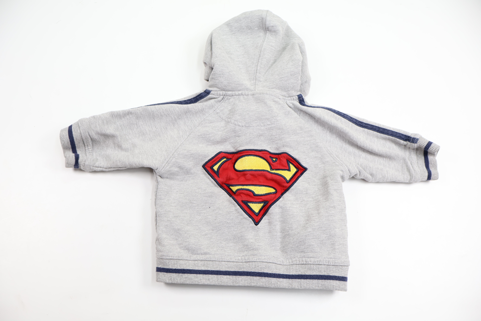 Munkjacka med Superman från H&M - Storlek 62 - Grå