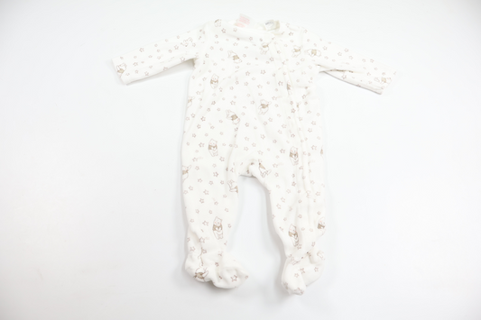 Pyjamas i fleece med Nalle Puh från H&M - Storlek 62 - Vit