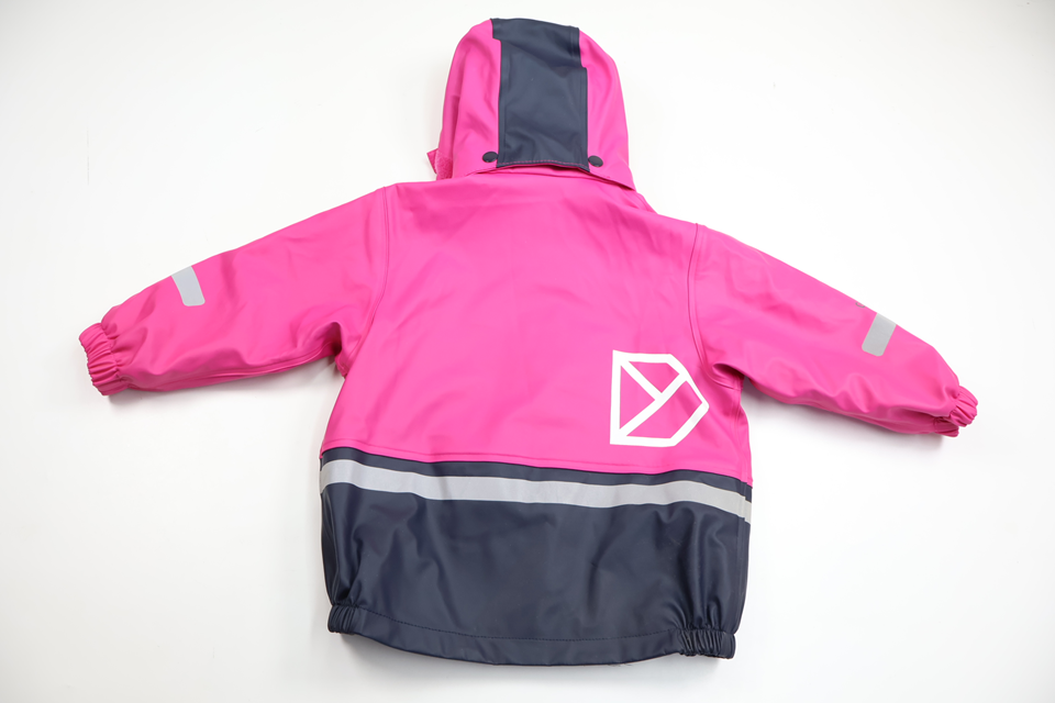 Fleecefodrad regnjacka från Didriksons - Storlek 80 - Rosa