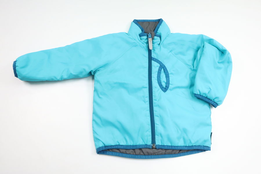 Lätt Vadderad vändbar jacka från Polarn o. Pyret - Storlek 86 - Blå