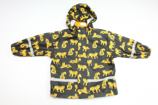 Regnjacka med tigrar från Lindex - Storlek 86 - Svart