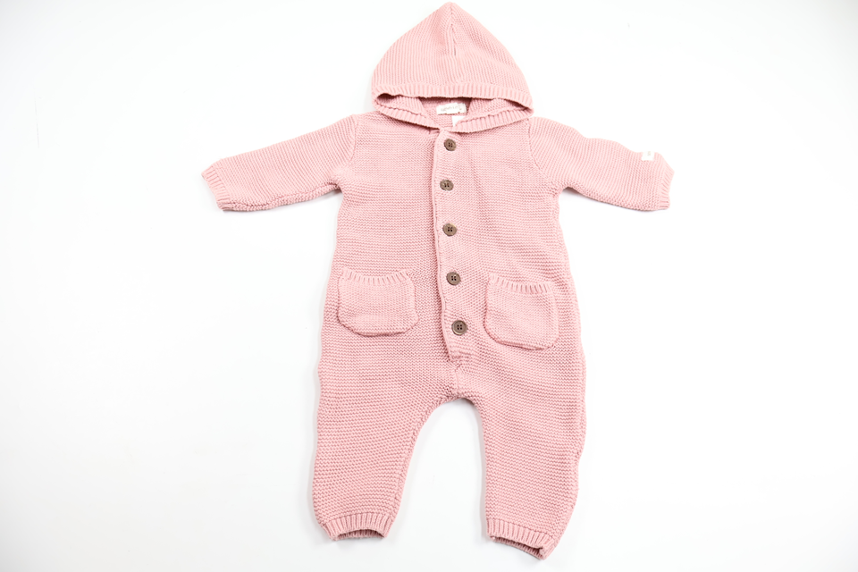 Stickad overall från Newbie - Storlek 62 - Rosa