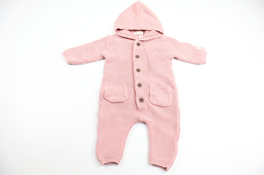 Stickad overall från Newbie - Storlek 62 - Rosa