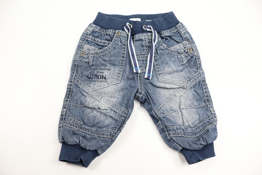 Fodrade jeansbyxor från FIX by Lindex - Storlek 62 - Denim