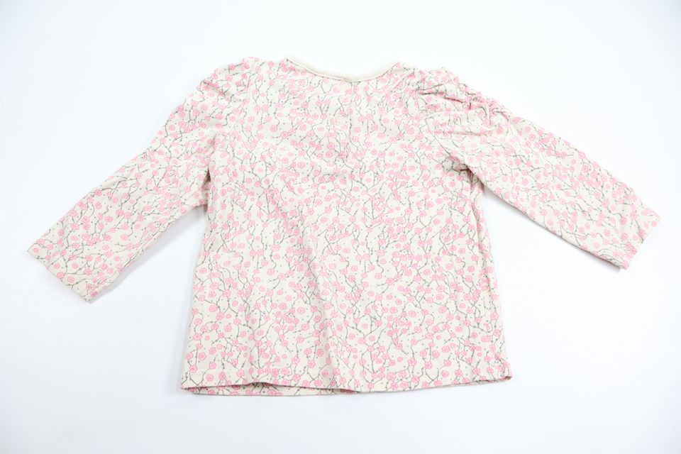 Blommig tröja från H&M - Storlek 74 - Benvit