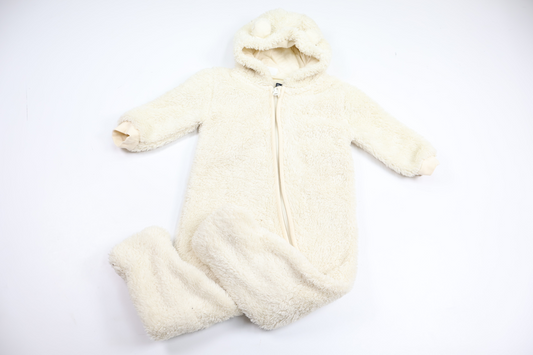 Fleeceoverall från Lupilu - Storlek 74 - Benvit