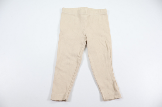 Ribbade byxor från ICA I Love Eco - Storlek 74 - Benvit