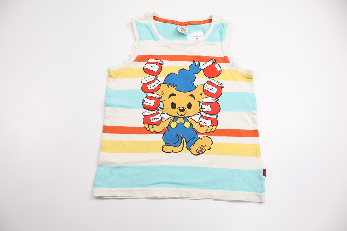 Randigt linne från Bamse by Lindex - Storlek 110/116 - Multi