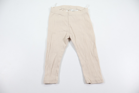 Ribbade byxor från H&M - Storlek 74 - Beige