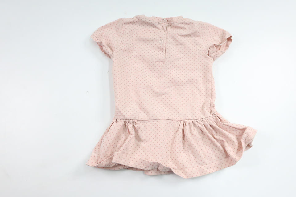 Prickig klänning från Wheat - Storlek 62 - Rosa
