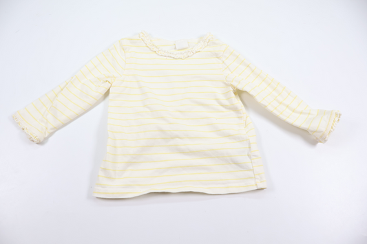 Randig tröja från H&M - Storlek 74 - Vit