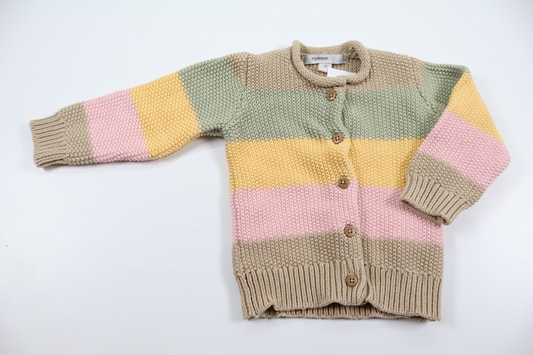 Stickad kofta från My Wear Baby - Storlek 74 - Multi