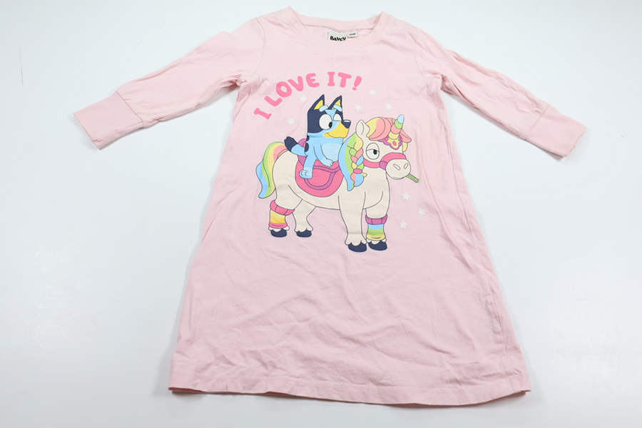 Nattlinne från Bluey - Storlek 86/92 - Rosa