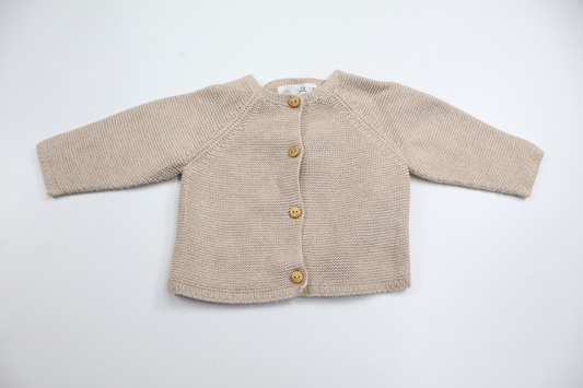 Stickad kofta från Zara - Storlek 62 - Beige