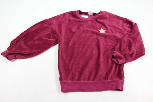 Tröja i fleece från Next - Storlek 116 - Lila