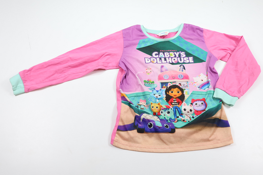 Pyjamas tröja med Gabby's Dollhouse från Ultimate Kids - Storlek 128 - Rosa