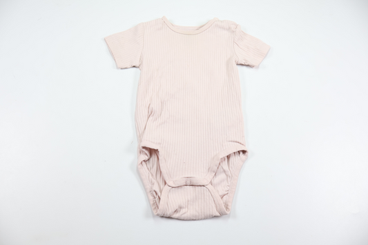 Ribbad body från H&M - Storlek 80 - Rosa