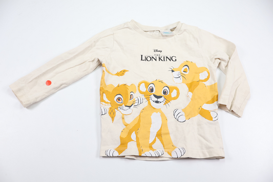 Tröja med Lejonkungen från Disney - Storlek 74/80 - Benvit