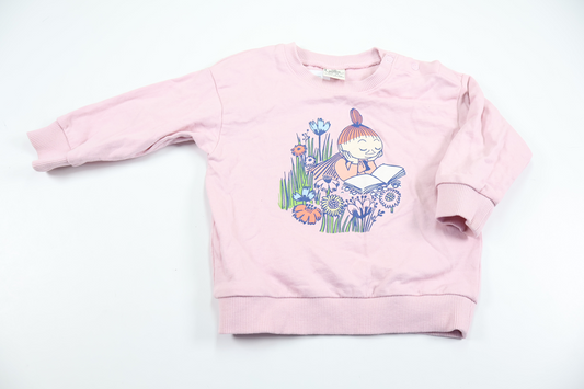 Sweatshirt med Mumin från Moomin by Lindex - Storlek 74 - Rosa
