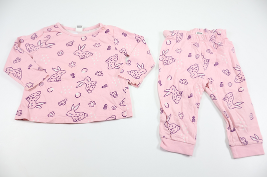 Tvådelad pyjamas från LC Waikiki - Storlek 74/80 - Rosa
