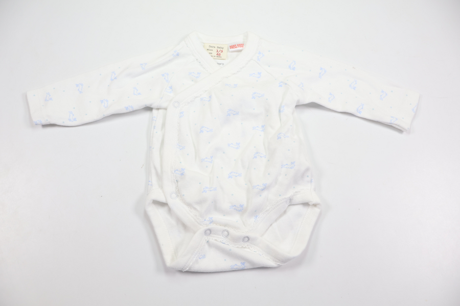 Omlottbody med kaniner från Zara - Storlek 56/62 - Vit