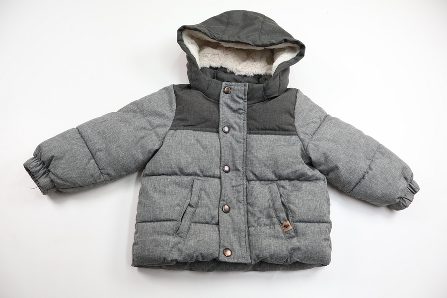 Vadderad jacka från H&M - Storlek 80 - Grå