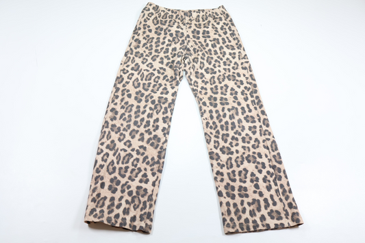 Leopardmönstrade byxor från Kappahl - Storlek 134 - Beige