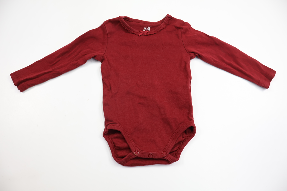 Body från H&M - Storlek 62/68 - Vinröd
