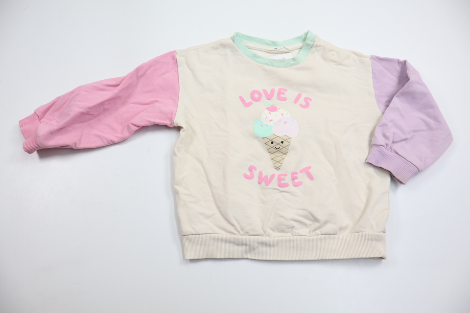 Sweatshirt från Kappahl - Storlek 86 - Benvit