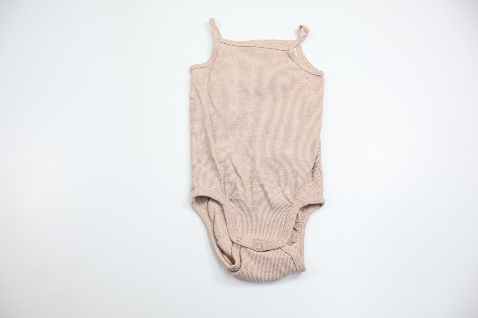 Ribbad linnebody från H&M - Storlek 80 - Rosa
