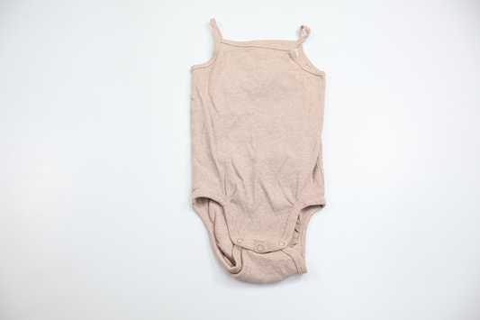 Ribbad linnebody från H&M - Storlek 80 - Rosa