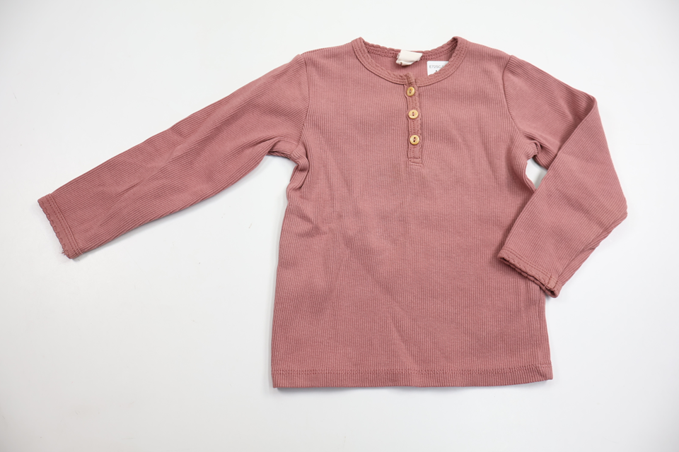 Ribbad tröja från H&M - Storlek 86 - Rosa