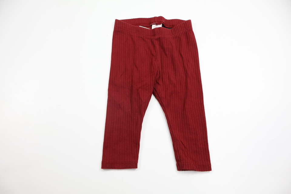 Ribbade byxor från H&M - Storlek 68 - Vinröd
