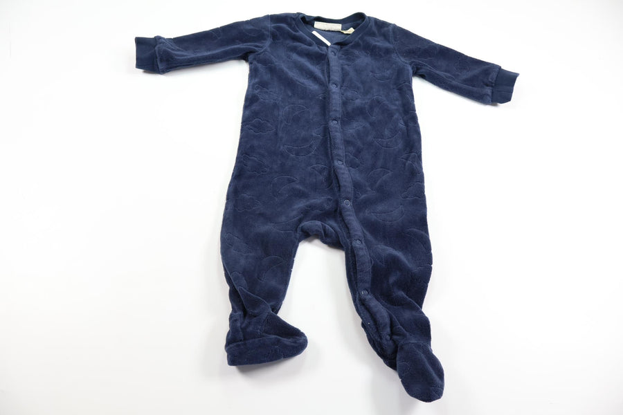 Pyjamas i fleece från Lupilu - Storlek 62/68 - Marinblå