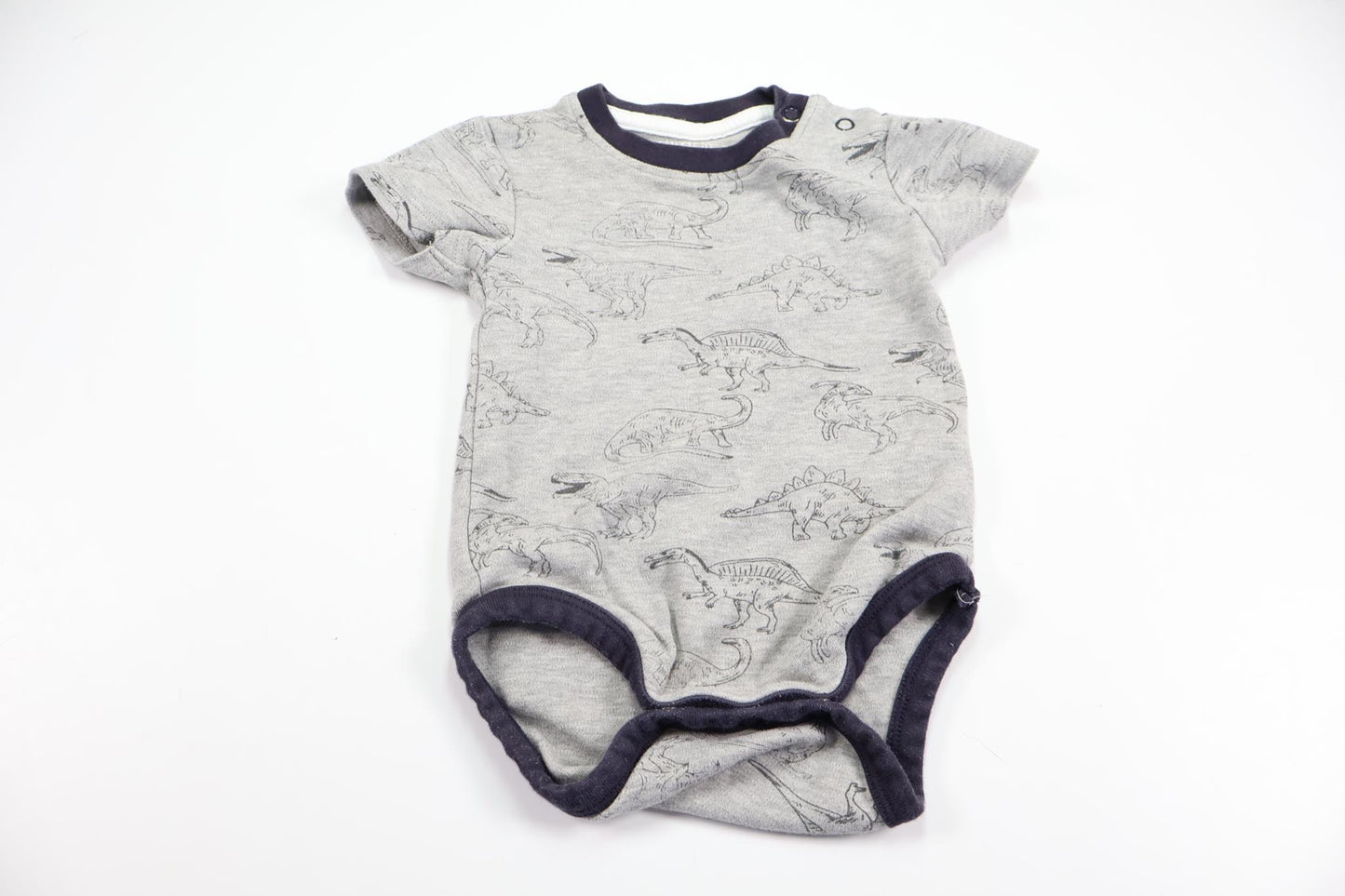 Body med dinosaurier från Pytteliten - Storlek 68 - Grå