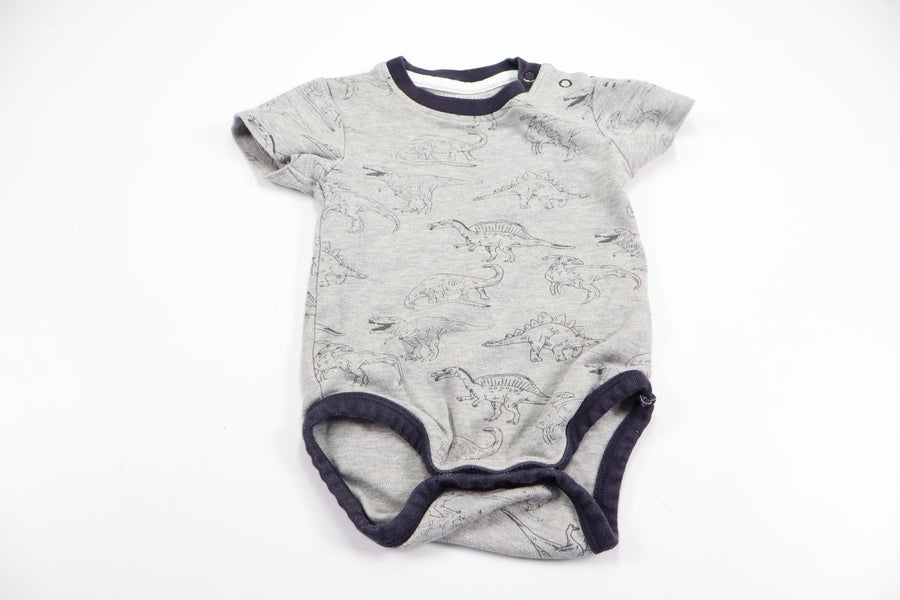 Body med dinosaurier från Pytteliten - Storlek 68 - Grå