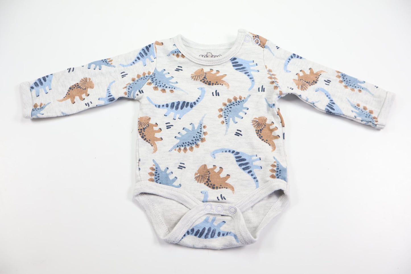 Body med dinosaurier från So Cute - Storlek 62 - Grå