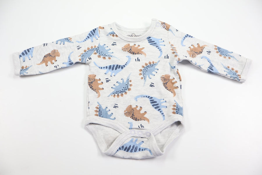Body med dinosaurier från So Cute - Storlek 62 - Grå