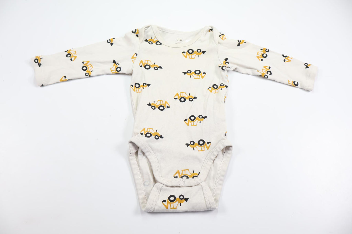 Body med traktorer från H&M - Storlek 56/62 - Vit