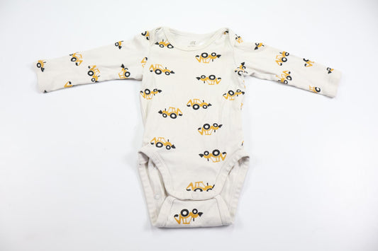 Body med traktorer från H&M - Storlek 56/62 - Vit