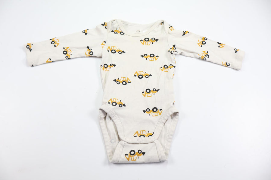 Body med traktorer från H&M - Storlek 56/62 - Vit