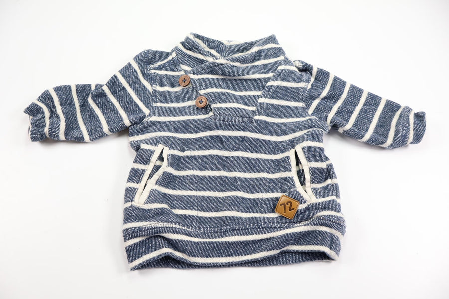 Randig tröja från Lindex - Storlek 62 - Blå