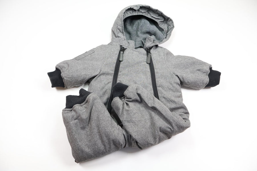 Fleecefodrad overall från Baby Outwear - Storlek 74 - Grå