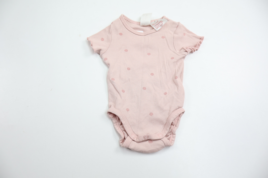 Ribbad body från H&M - Storlek 56 - Rosa