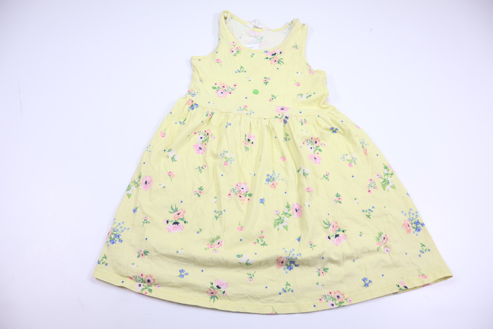 Blommig klänning från H&M - Storlek 122/128 - Gul