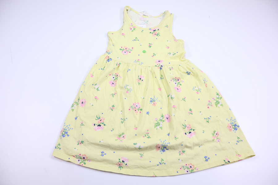 Blommig klänning från H&M - Storlek 122/128 - Gul