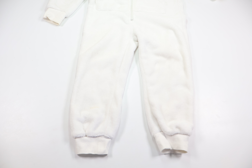 Fleeceoverall "Nalle" från Lindex - Storlek 110/116 - Vit