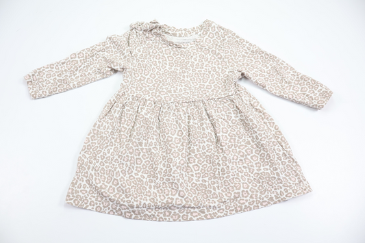 Leopardmönstrad klänning från Name It - Storlek 68 - Beige